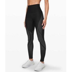 Lululemon Mapped Out High-Rise Tight 28" Black Glacier Grey Size 4